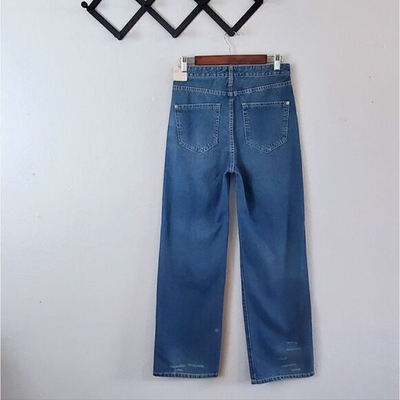 Anthropologie Pilcro The Joey High-Rise Distressed Straight Jeans Size 26 NWT - Picture 12 of 14